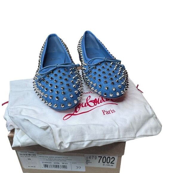 NWT Christian Louboutin Sweetie Jane Spikes (39/9) - Picture 2 of 9